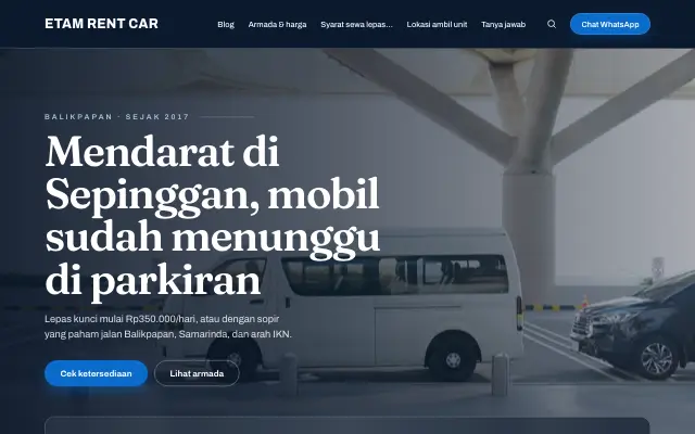 Tampilan tema Armada
