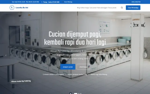 Tampilan tema Baja