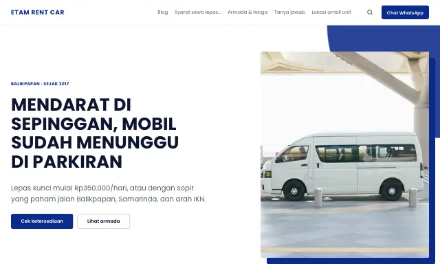 Tampilan tema Bidik