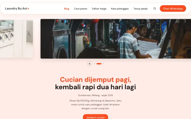 Tampilan tema Bilas