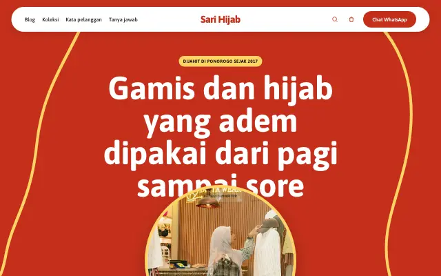Tampilan tema Boneka