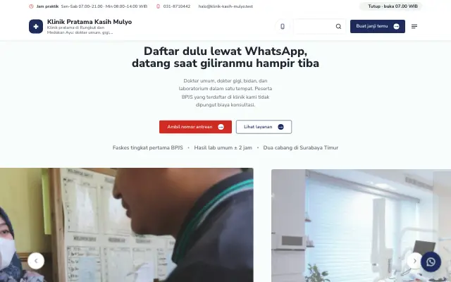 Tampilan tema Bunda