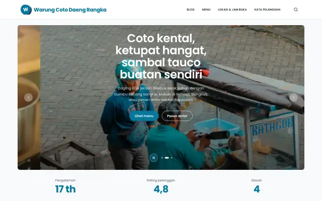 Tampilan tema Cangkir