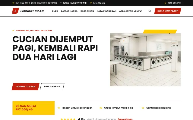 Tampilan tema Cekatan