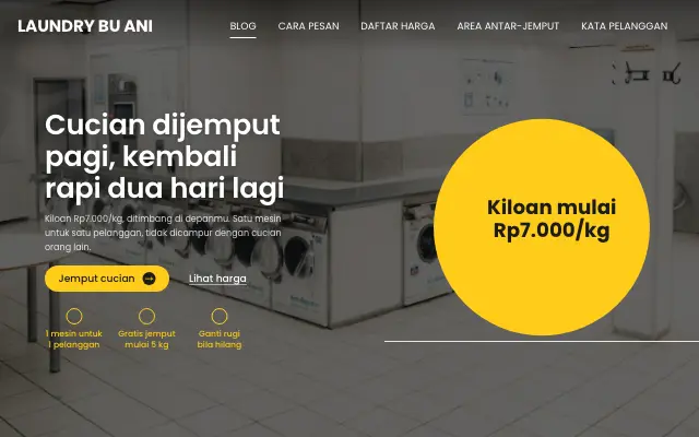 Tampilan tema Cemerlang