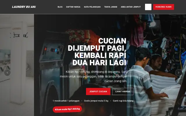 Tampilan tema Cukur