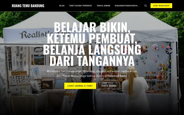 Tampilan tema Dentum