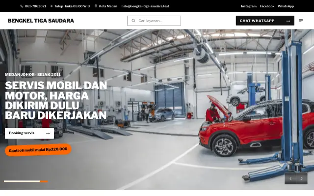 Tampilan tema Gagah