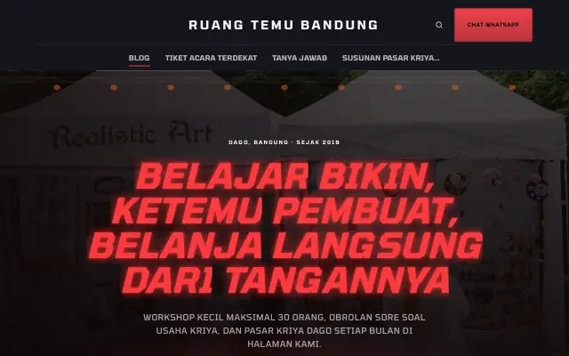 Tampilan tema Gempita