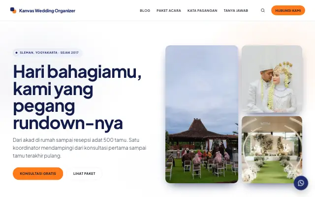 Tampilan tema Helat