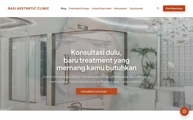 Tampilan tema Jelita
