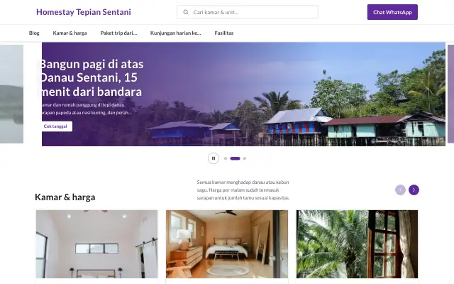 Tampilan tema Karcis