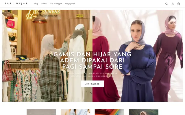 Tampilan tema Kelabu