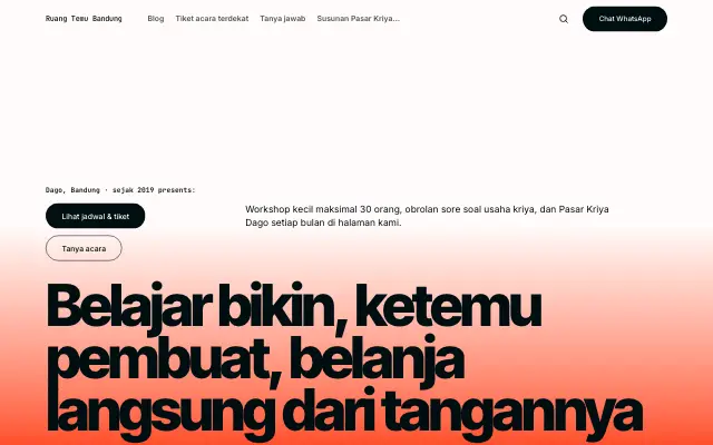 Tampilan tema Kumpul