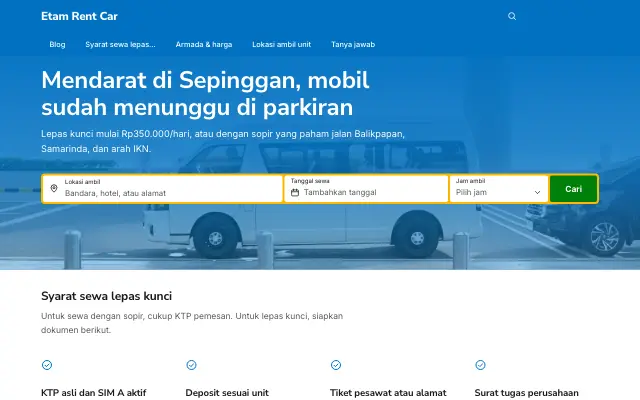 Tampilan tema Lajur