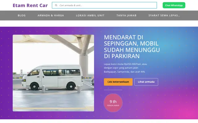 Tampilan tema Lakon