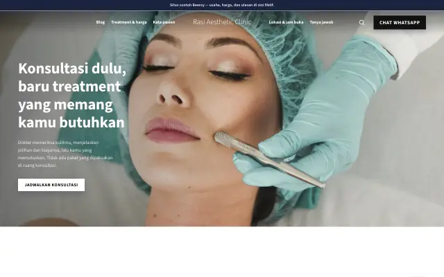 Tampilan tema Lentik