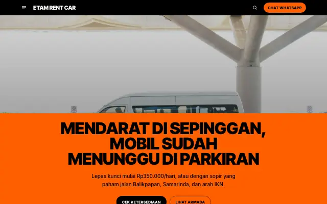 Tampilan tema Lintas