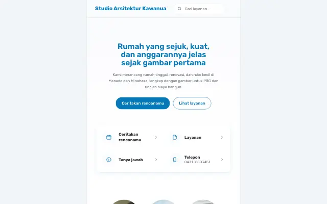 Tampilan tema Peduli