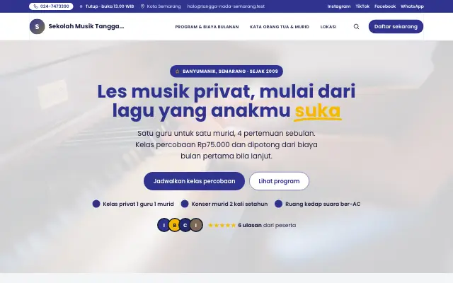 Tampilan tema Pelita