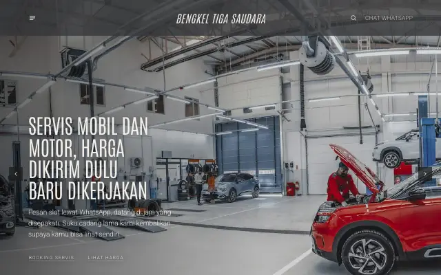 Tampilan tema Pugar