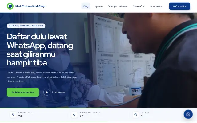 Tampilan tema Rawat