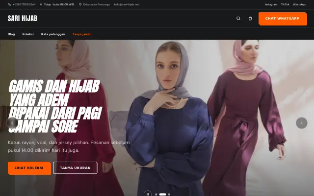 Tampilan tema Rimba