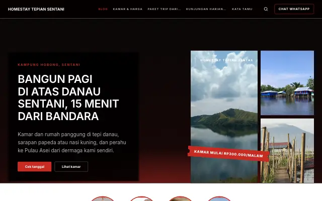Tampilan tema Ringkas