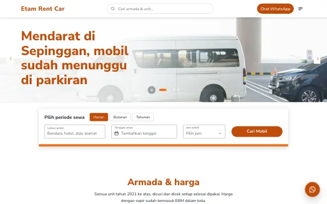 Tampilan tema Roda