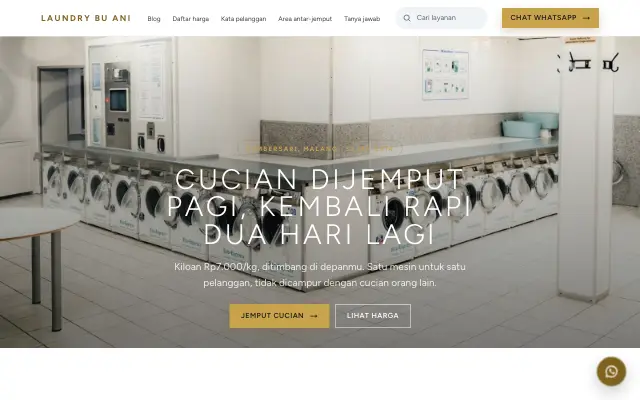 Tampilan tema Rona