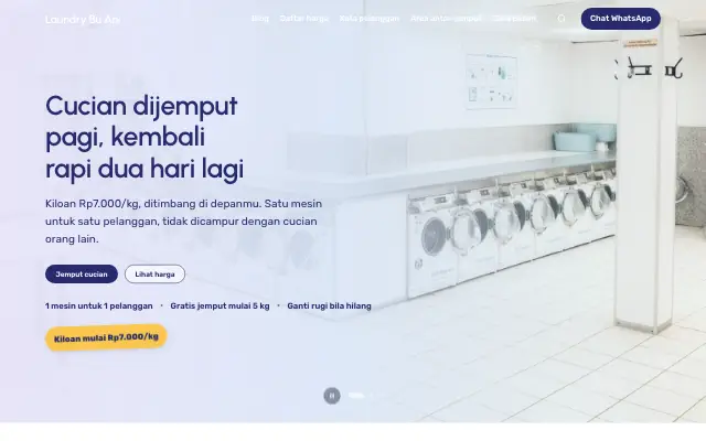 Tampilan tema Senyum