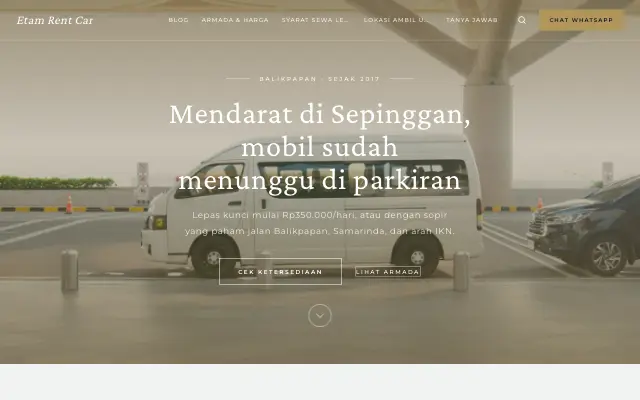 Tampilan tema Serambi