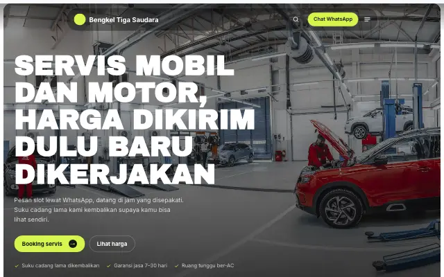 Tampilan tema Setrum