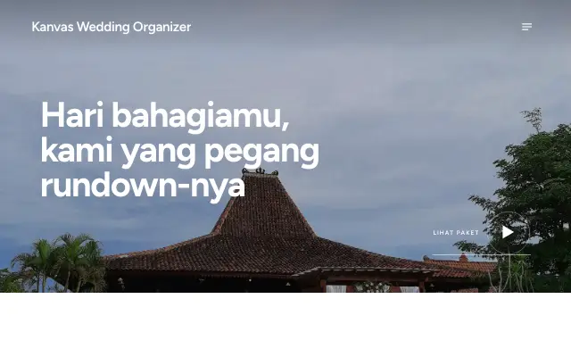 Tampilan tema Takjub