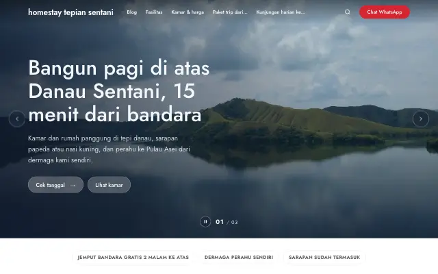 Tampilan tema Tektok
