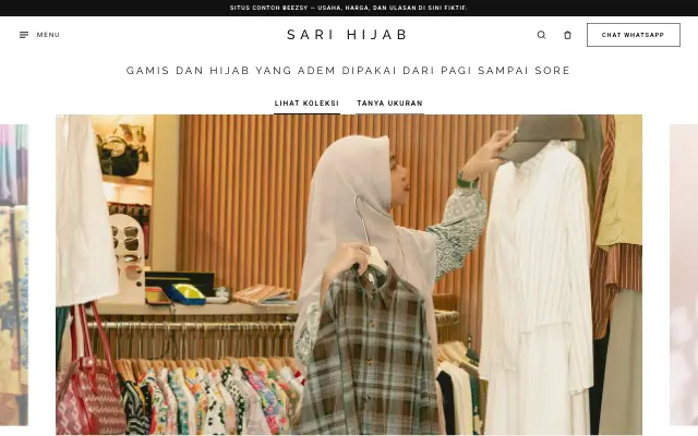 Tampilan tema Wibawa