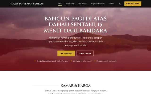 Tampilan tema Ziarah
